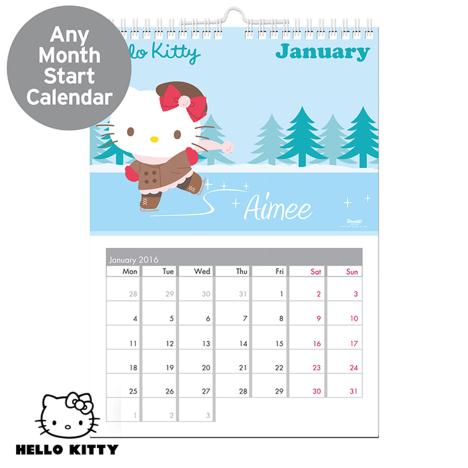 Personalised Hello Kitty Bow Calendar Extra Image 1